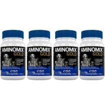 Combo 4 Aminomix Gold 120 Comprimidos - Vetnil