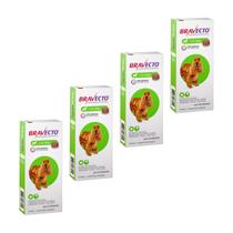 Combo 4 Antipulgas e Carrapatos MSD Bravecto para Cães de 10 a 20 Kg - 500 mg