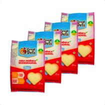 Combo 4 Areia Biodegradável Fina Great Pets para Gatos - 2 Kg