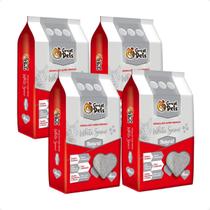 Combo 4 Areia Granulada White Snow Natural Great Pets - 4Kg