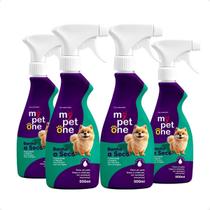 Combo 4 Banho a Seco Cães e Gatos Mypetone - 500mL