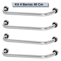 Combo 4 Barra De Apoio 40 Cm Auxilio Para Idoso Universo