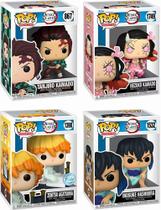 COMBO 4 Bonecos FUNKO POP! da Coleção DEMON SLAYER/KIMETSU NO YAIBA - Personagens 867+1398+1532+1749