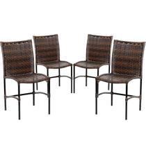Combo 4 Cadeiras Havaí Trama Simples Proteção UV para Área Gourmet, Sala de Jantar, Sacada - Argila Combo 4 Cadeiras Havaí Trama Simples Proteção UV para Área Gourmet, Sala de Jantar, Sacada - Argila
