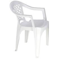 Combo 4 Cadeiras Plastico Tramontina Branca Bar Lanchonete