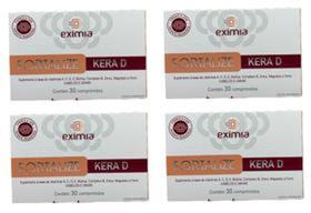 combo 4 caixas Eximia Fortalize Kera D 30 comprimidos - FQM Melora