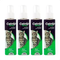 Combo 4 Cat Nip Spray Pet Clean Atrativo para Gatos - 120ml