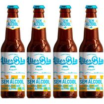 Combo 4 Cerveja Alles Blau Sem Álcool Long Neck 355mL