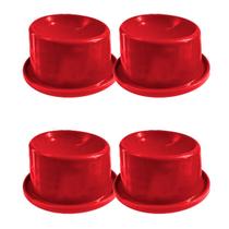 Combo 4 Comedouro Ergonômico Adulto 150mL Mypetone - Vermelho Combo 4 Comedouro Ergonômico Adulto 150mL Mypetone - Vermelho