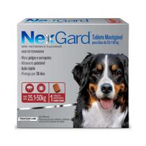 Combo 4 Comprimidos Nexgard Cães 25 a 50 kg