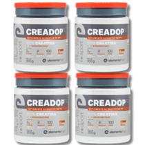 Combo 4 creatinas 100% monohidratadas - 300g cada - Elemento Puro- CREADOP