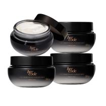 Combo 4 Creme Aveludado Hidratante Desodorante Corporal Her Code 250g