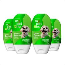 Combo 4 Creme Dental Menta para Cães e Gatos Mypetone - 90g