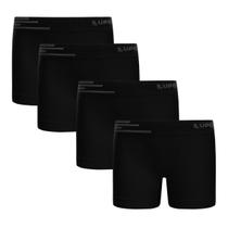 Combo 4 Cueca Kids Microfibra Infantil Lupo Sem Costura
