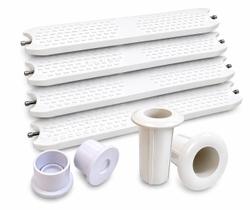 Combo 4 Degraus Para Escadas de Piscinas ABS Super Resistente Combo 4 Degraus Para Escadas de Piscinas ABS Super Resistente