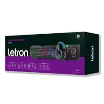 Combo 4 Em 1 Teclado Mouse Headset Mousepad Gamer Letron