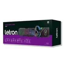 Combo 4 Em 1 Teclado Mouse Headset Mousepad Gamer Letron - Leonora