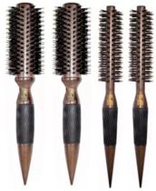 Combo 4 escovas termicas profissionais de madeira - 2un 53mm + 2un 38mm - marco boni Combo 4 escovas termicas profissionais de madeira - 2un 53mm + 2un 38mm - marco boni