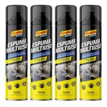 Combo 4 espuma multiuso lavanda mundial prime - 300ml/251g