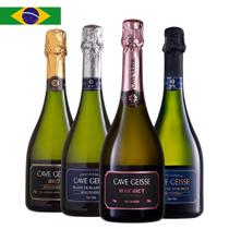 Combo 4 Espumantes Cave Geisse Brut 750ml