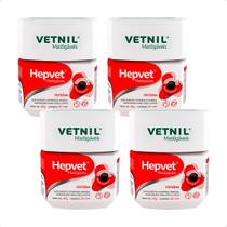 Combo 4 Hepvet Mastigável Vetnil Suplemento para Cães e Gatos - 60g