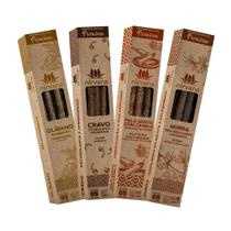 Combo 4 Incensos Nirvana Premium Aromas Selecionados - Olibano,Cravo,Palo Santo com Canela,Mirra Combo 4 Incensos Nirvana Premium Aromas Selecionados - Olibano,Cravo,Palo Santo com Canela,Mirra