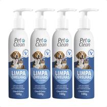 Combo 4 Limpa Orelha Pet Clean - 100g
