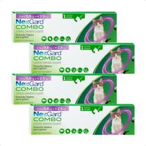 Combo 4 NexGard Combo Gatos 0,8Kg a 2,5Kg - 1 Aplicador 0,3ml