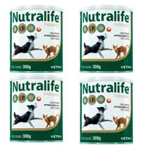 Combo 4 Nutralife Intesiv 300g Suplemento Para Cães E Gatos