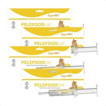 Combo 4 PeleFood Cat Suplemento Organnact - Seringa 34g