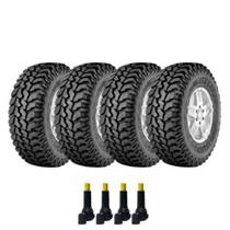 Combo 4 Pneus Dakota 31x10.5r15 Lt 109Q Destination Mt Firestone + Bico Valvula Tr414