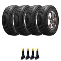 Combo 4 Pneus L200 D20 255/75r15 110S Tubeless Destination Ht Firestone + Bico Valvula Tr414