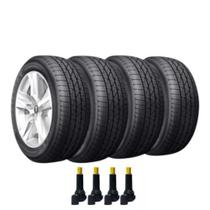 Combo 4 Pneus Q5 Captiva Sportage 235/55r18 104v Tubeless Destination LE3 Firestone + Bico Valvula Tr414