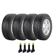 Combo 4 Pneus Siena Civic Hb20 175/70r14 Atr 88h Tubeless Dueler At Revo2 Bridgestone + Bico Valvula Tr414
