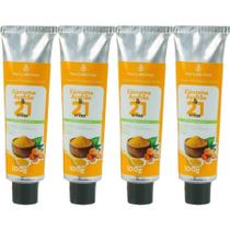 Combo 4 Pomada Massageadora Curcuma e Açafrão 21 ervas 100g