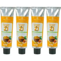 Combo 4 Pomada Massageadora Curcuma e Açafrão 21 ervas 100g