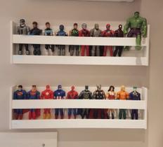 Combo 4 Prateleiras Bonecos e Bonecas Herois 60x15x15