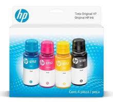 Combo 4 Refil De Tinta Original Gt53 Gt52 Color Smart Tank Amarelo/ciano/magenta/preto