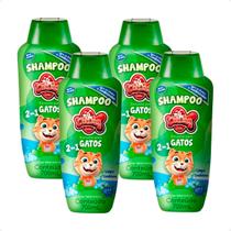 Combo 4 Shampoo 2 em 1 Gatos CatDog & Cia - 700ml