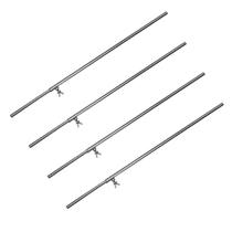 Combo 4 Suportes Extensor Inox Churrasco Grelha Espetinhos Combo 4 Suportes Extensor Inox Churrasco Grelha Espetinhos