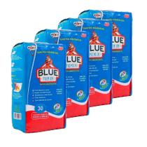 Combo 4 Tapete Higienico Cães Blue Premium 82X60Cm - 30