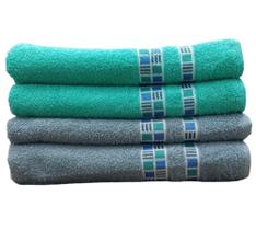 Combo 4 Toalhas Banho Urbe Felpuda Algodão 0,70x1,30m Camesa