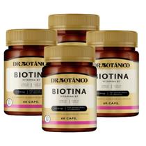 Combo 4 un - biotina 45mcg 60 capsulas dr botanico