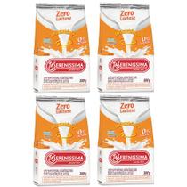 Combo 4 Un Leite em pó Zero Lactose integral instantâneo La Sereníssima 300g