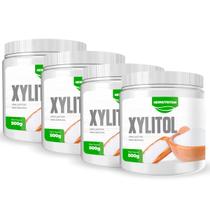 Combo 4 Unidades Adoçante Xylitol 500g NEWNUTRITION