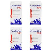 Combo 4 Unidades CondroPlex 500 60 comp suplemento Cães e Gatos - Avert