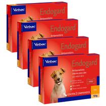 Combo 4 Unidades Endogard Cães 10 Kg cx. 2 comprimidos - Virbac