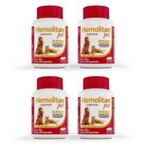 Combo 4 unidades Hemolitan Pet Suplemento Vetnil - 30 Comprimidos