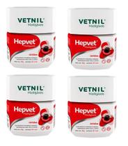 Combo 4 Unidades Hepvet Mastigaveis 30 Comp Cães e Gatos