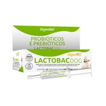 Combo 4 Unidades Lactobac Dog Suplemento Organnact - 16 g